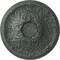 Ekena Millwork Tristan Ceiling Medallion (Fits Canopies up to 5 1/2"), 26"OD x 3"P, Athenian Green Crackle CM26TNAGC - alternate 1